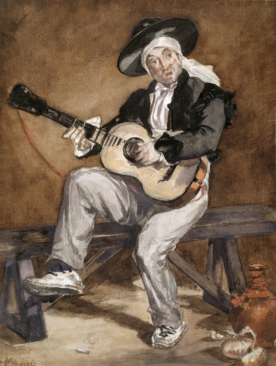 The Spanish Singer by Édouard Manet