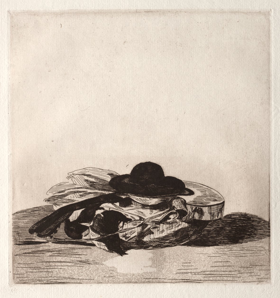 Frontispiece for an Edition of Etchings: Hat and Guitar by Édouard Manet