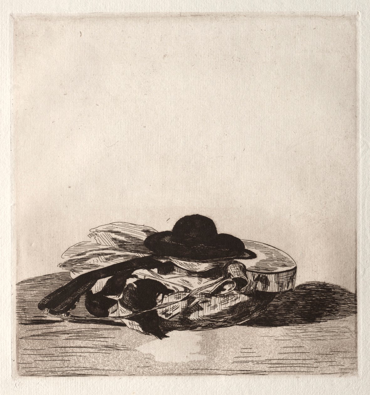 Frontispiece for an Edition of Etchings: Hat and Guitar by Édouard Manet