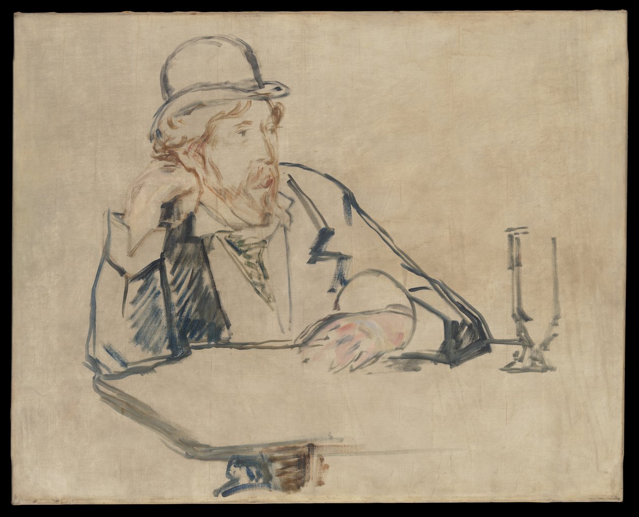 George Moore (1852-1933) at the Café by Édouard Manet