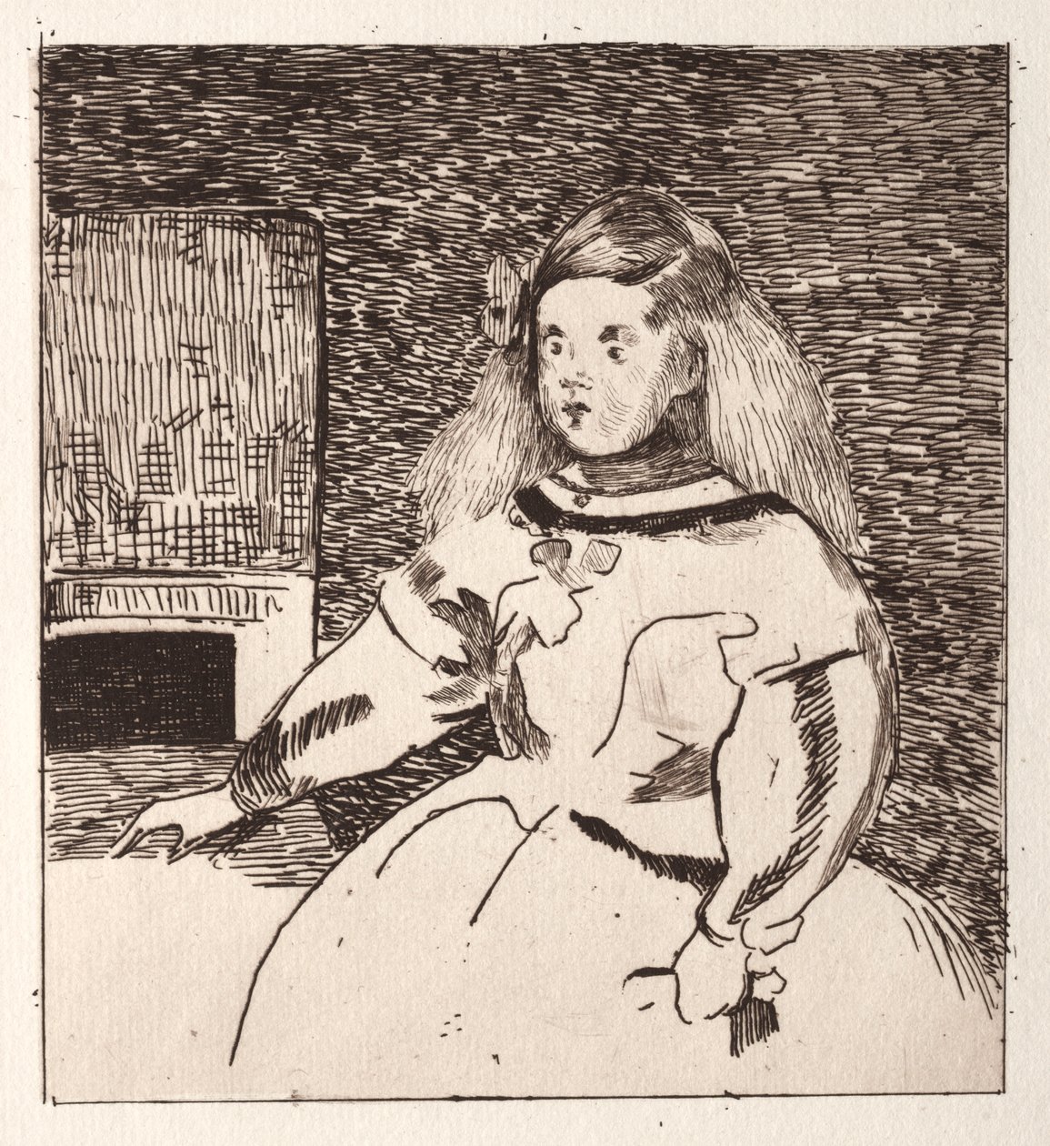 Infanta Margarita, after Velázquez by Édouard Manet