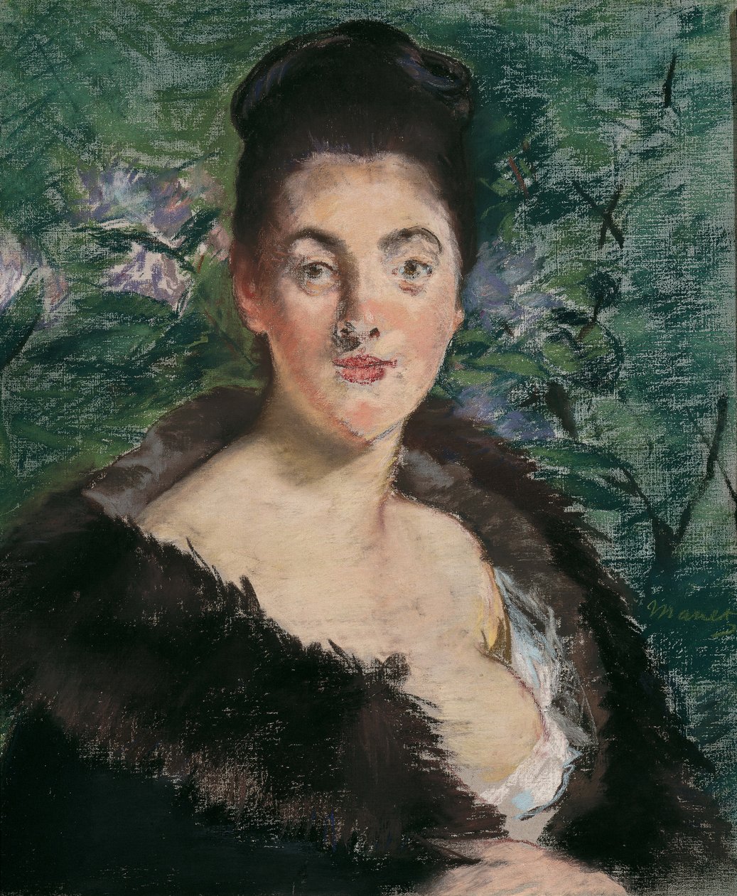 Lady in a Fur Coat, c. 1880 by Édouard Manet