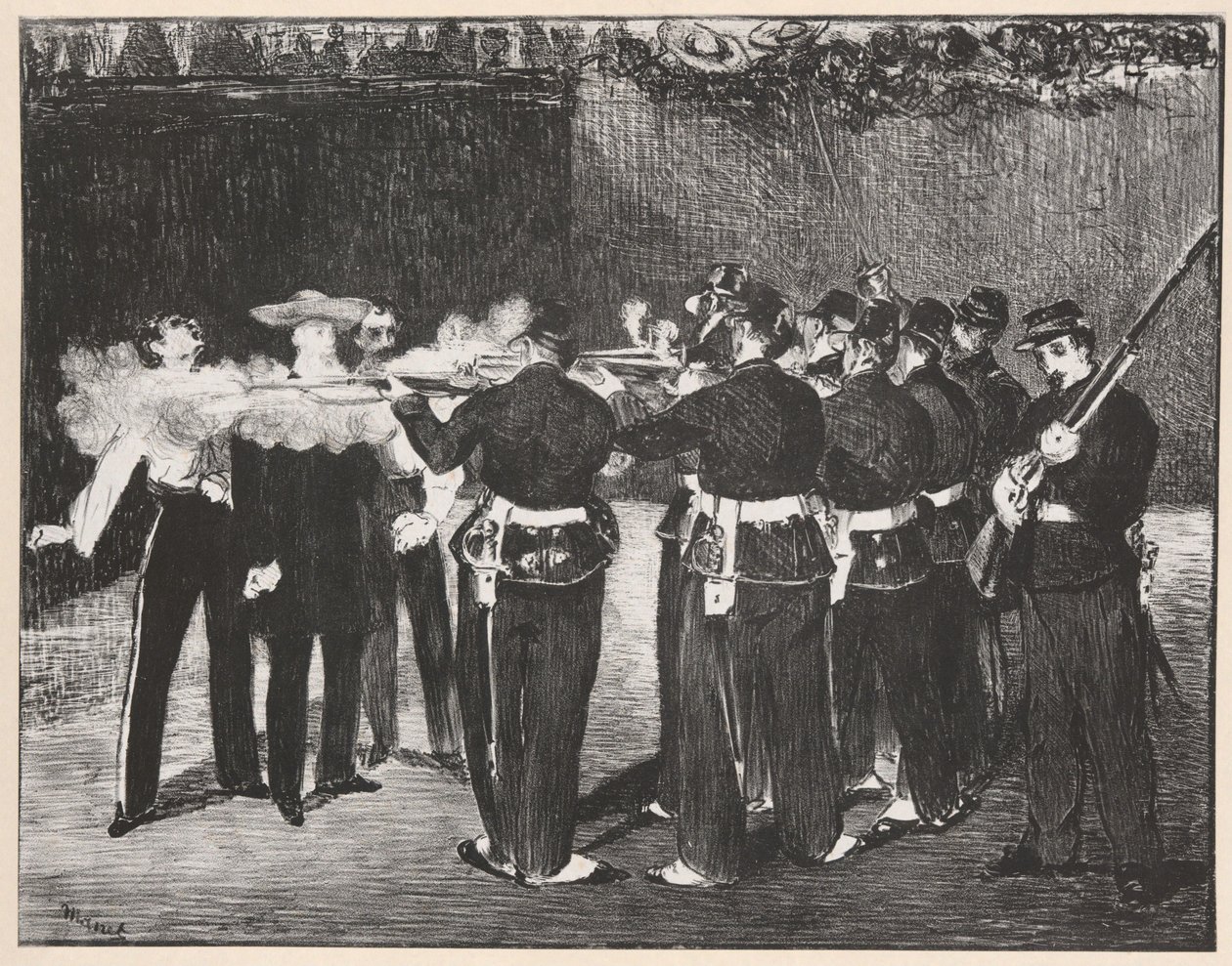 The Execution of Maximilian by Édouard Manet