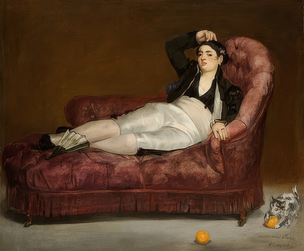 Reclining Young Woman in Spanish Costume by Édouard Manet