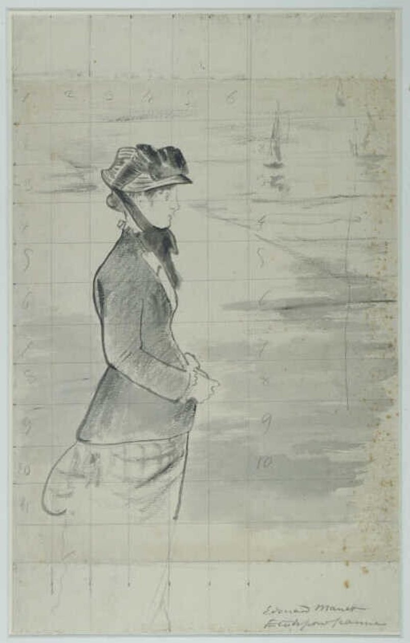 Annabel Lee Standing by the Sea, circa 1881 by Édouard Manet