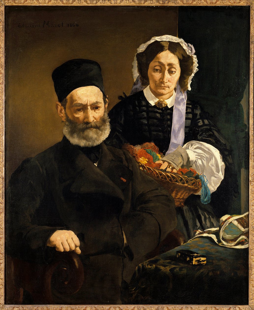 Portraits of Monsieur and Madame Auguste Manet, Parents of the Artist by Édouard Manet