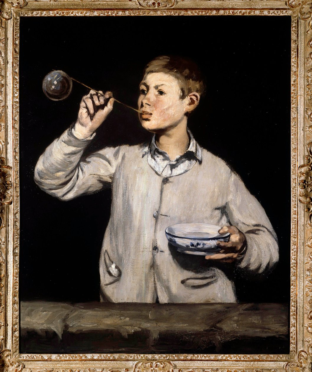 Soap bubbles. Painting by Edouard Manet (1832-1883) 1867 by Édouard Manet