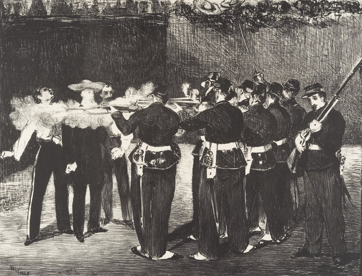 The Execution of the Emperor Maximilian by Édouard Manet