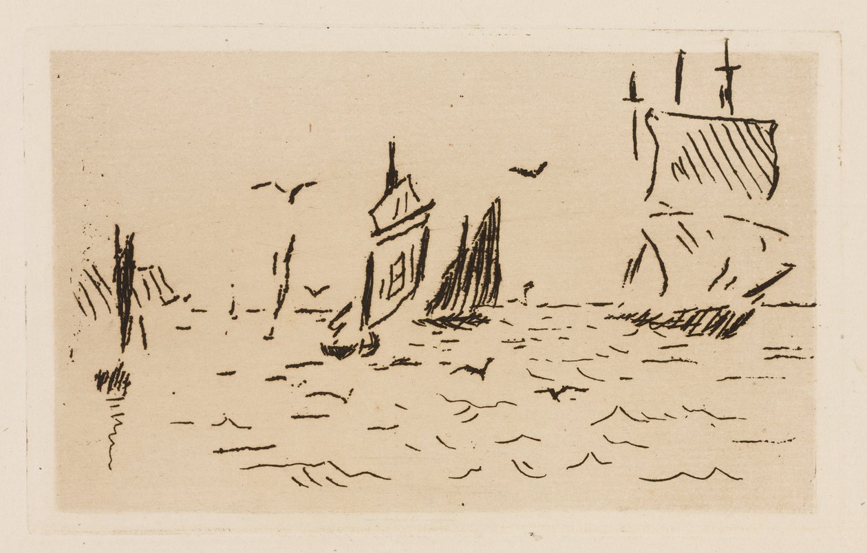 The Sea, plate 7 from The River by Édouard Manet