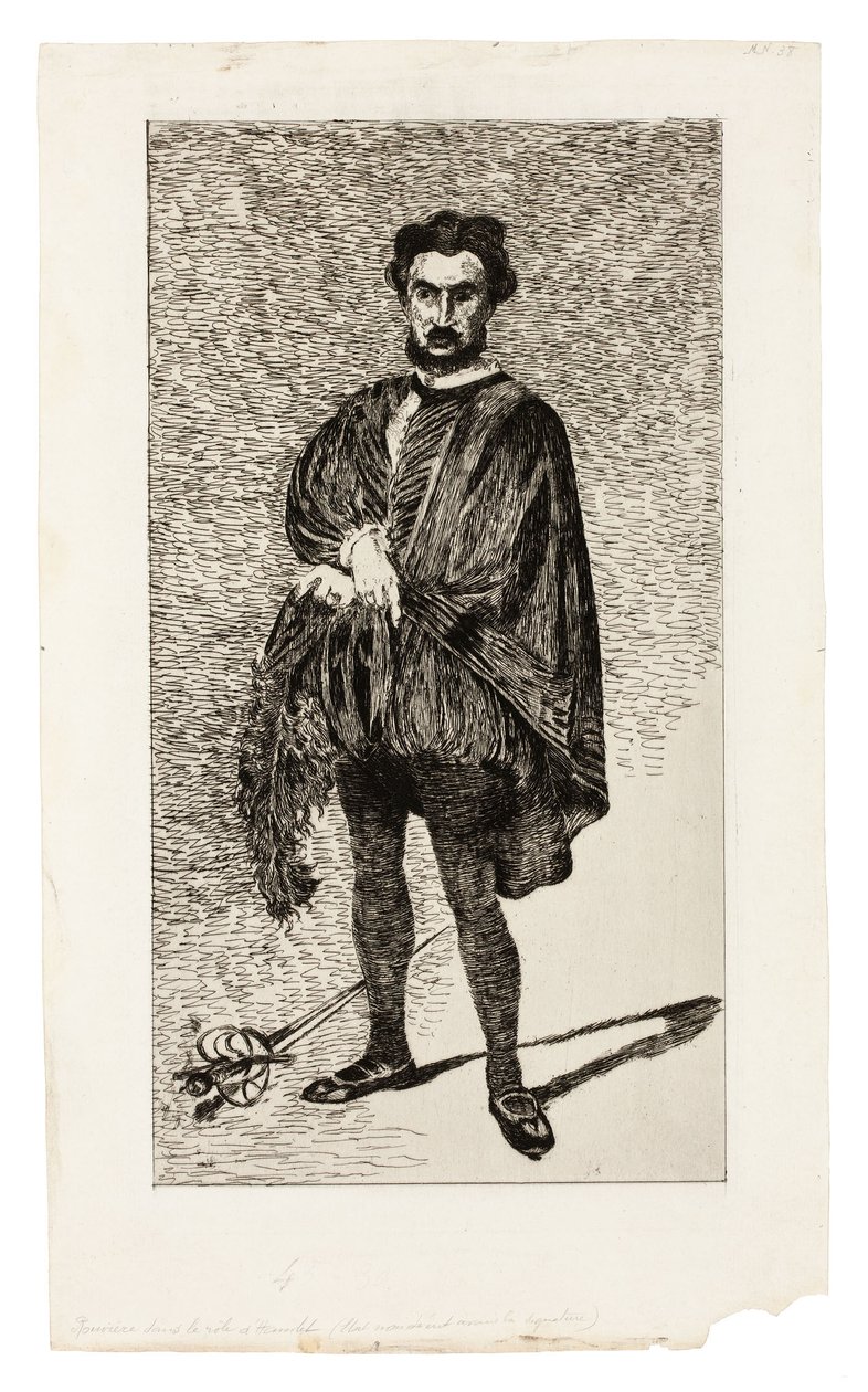 The Tragic Actor (Rouvière in the Role of Hamlet) by Édouard Manet