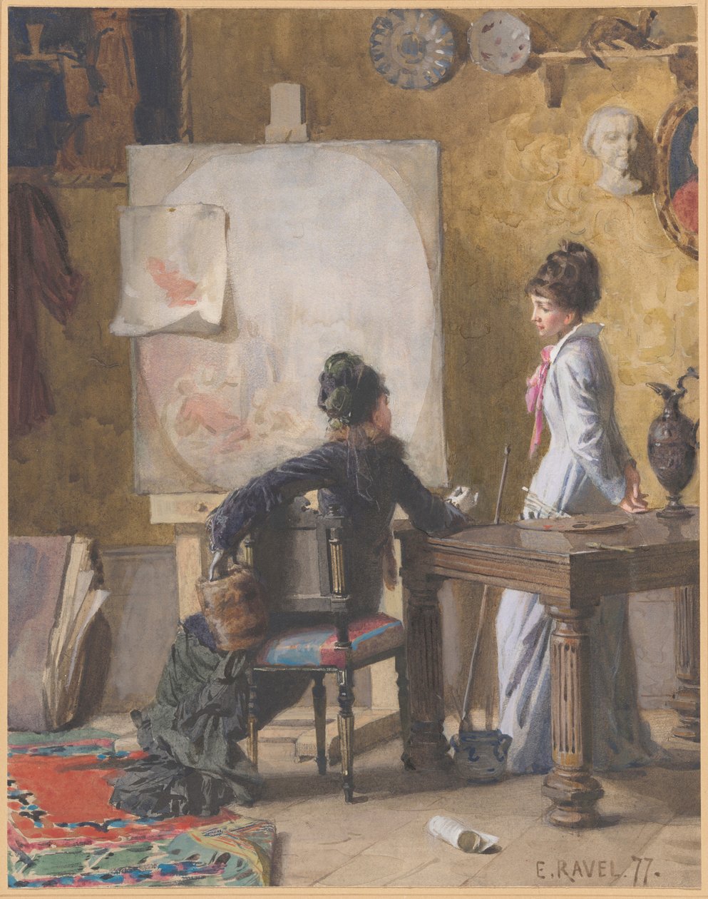 Adèle de Saussure and Marie-Louise Ravel, the Artist