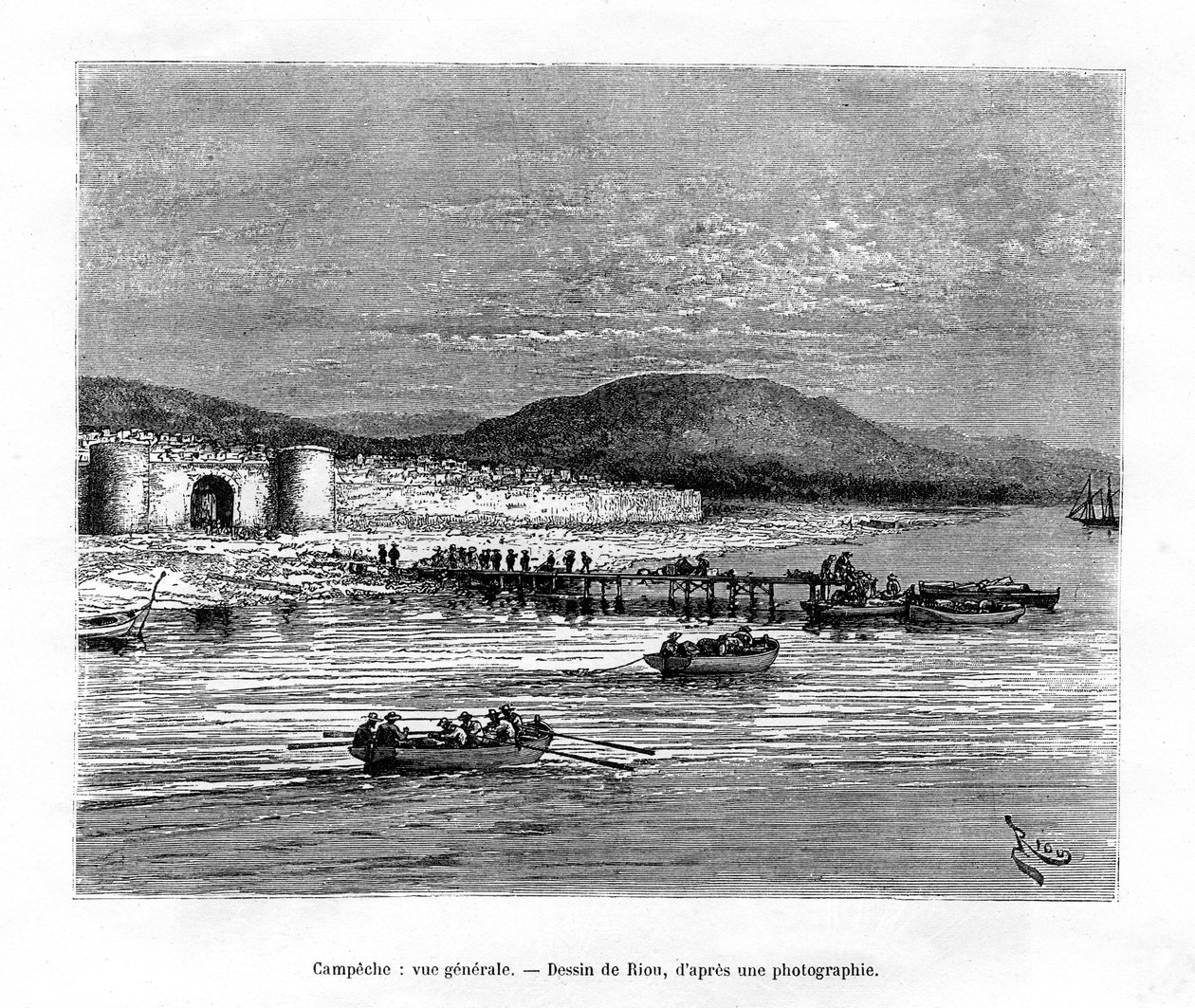 Campeche, Yucatán, Mexico, 19th Century by Edouard Riou