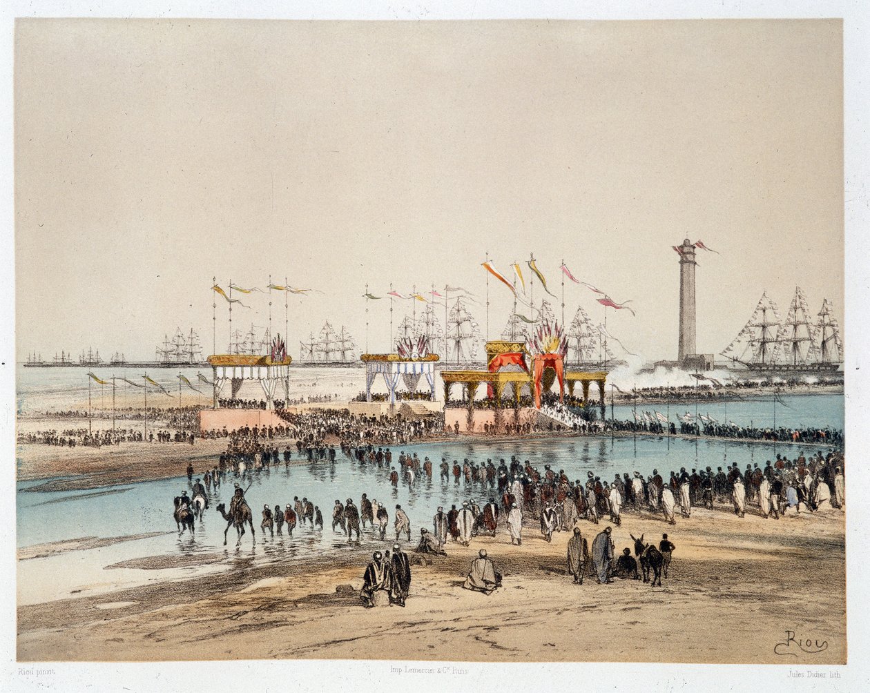 Inauguration of the Suez Canal in Port-Said (Port Said) - in 
