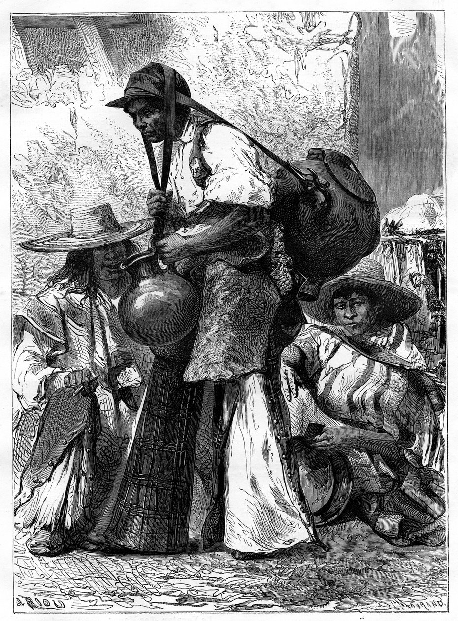 Water Vendor, Mexico, 19th century by Edouard Riou