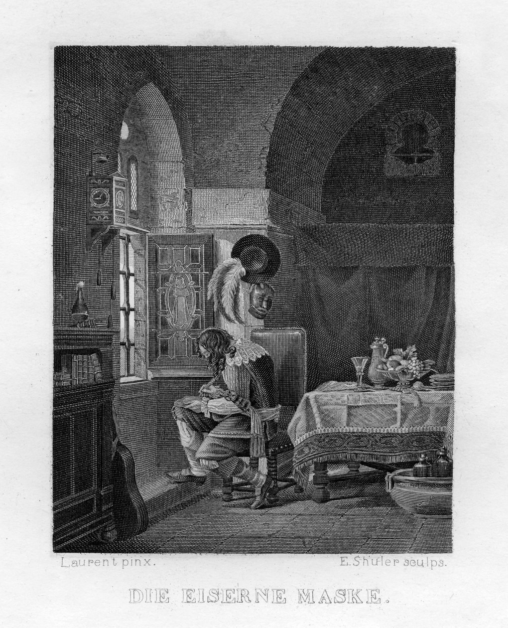 The Man in the Iron Mask, c. 1833 by Edouard Schuler