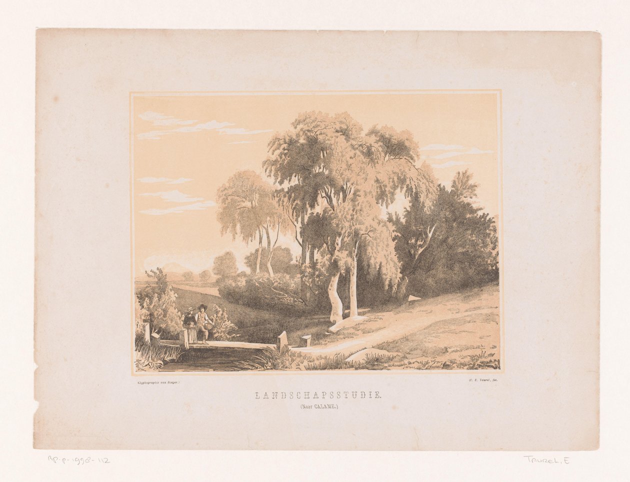 Landscape Study by Edouard Taurel