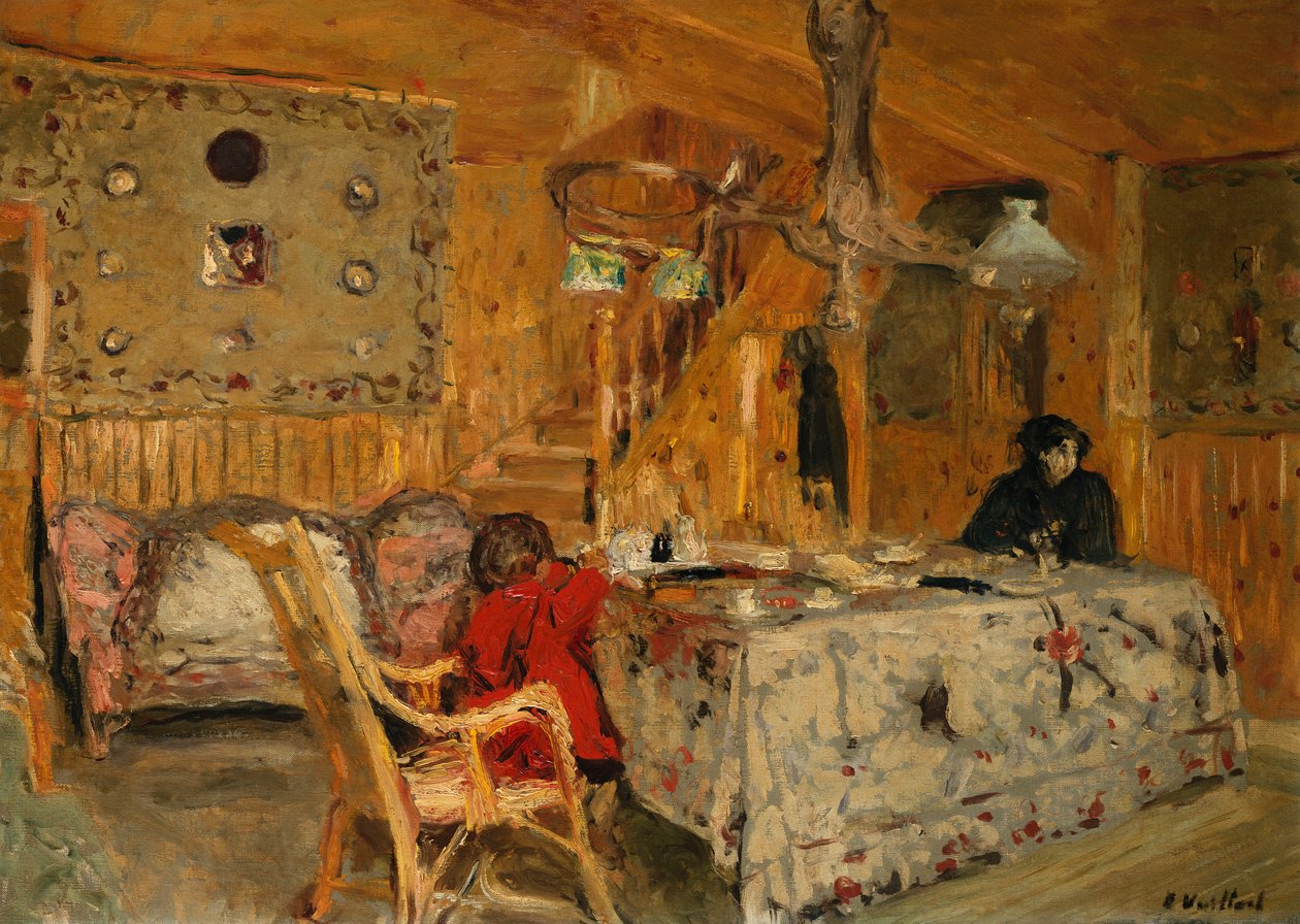 Denise Natanson and Marcelle Aron at the Summer House, Villerville, Normandy by Edouard Vuillard