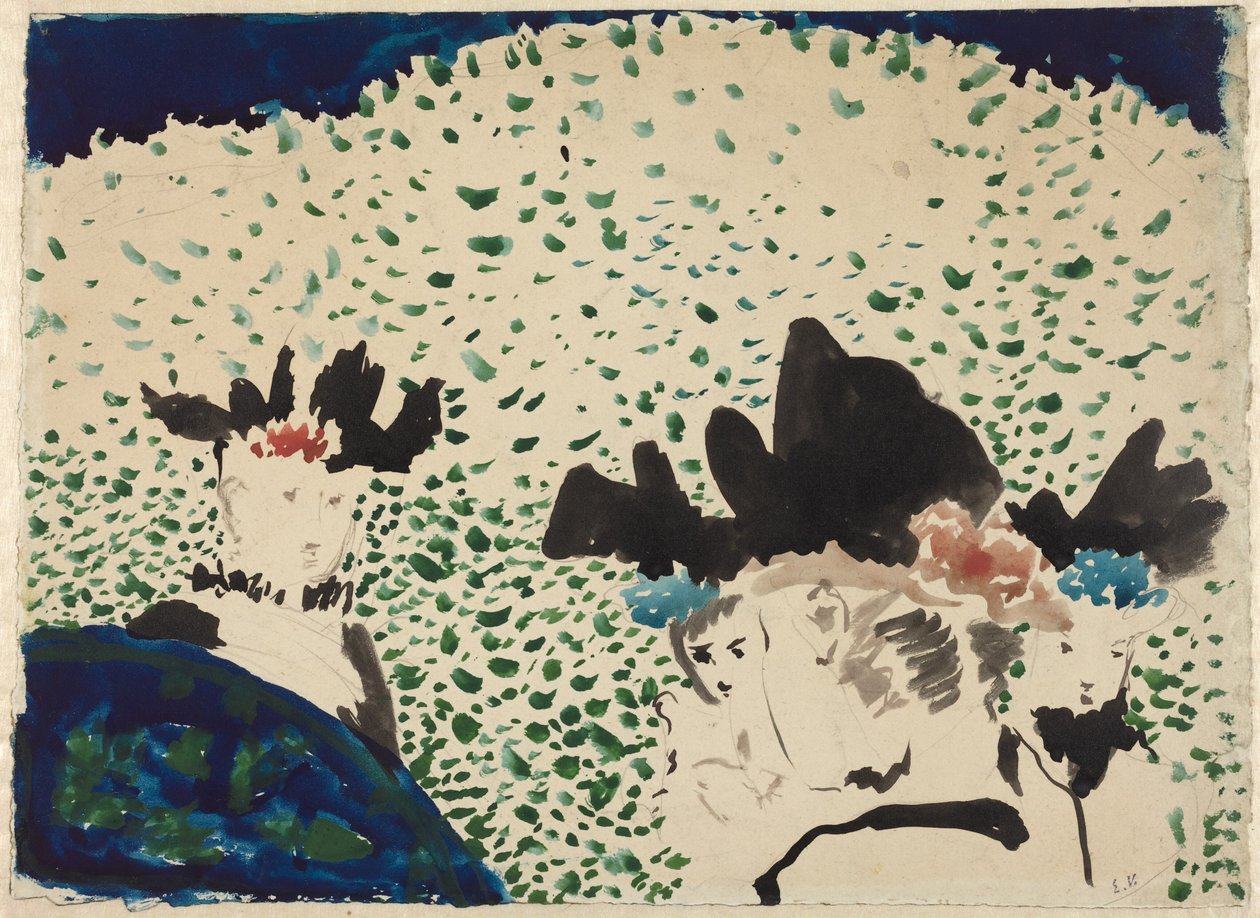 Four Ladies with Fancy Hats by Edouard Vuillard