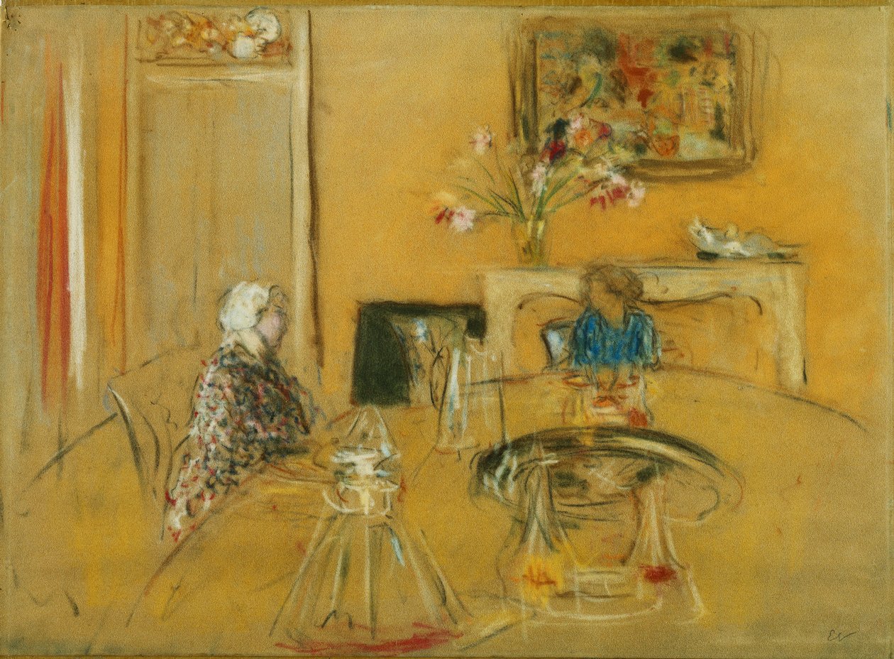 Lunch at Clayes Castle by Edouard Vuillard