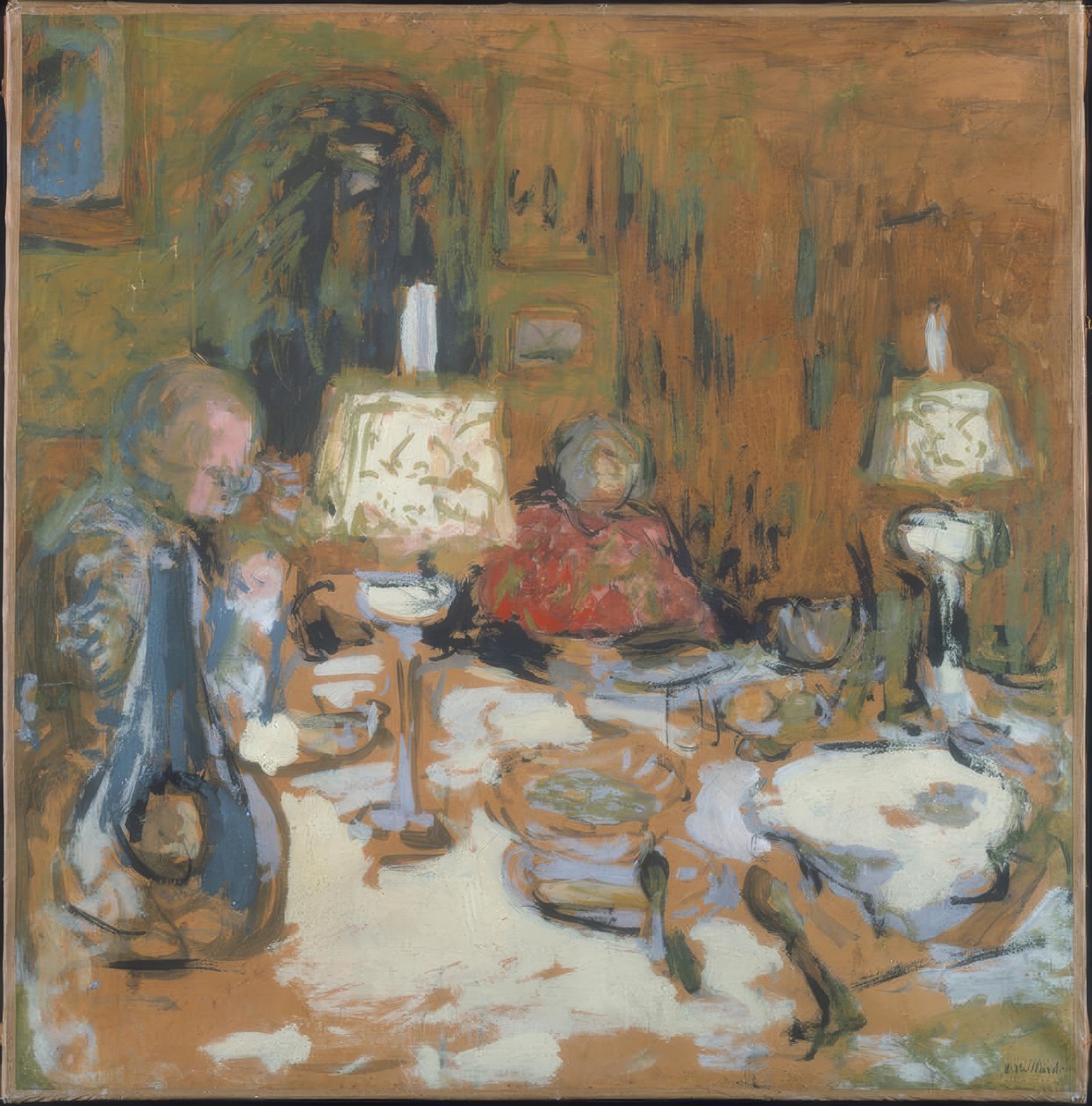 The Dinner, Rue de Calais by Edouard Vuillard