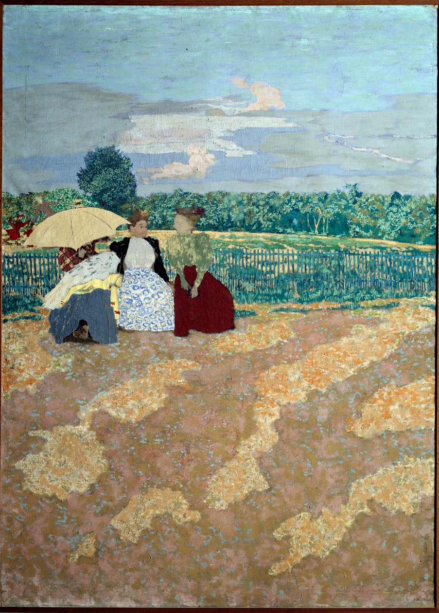 The Public Gardens: The Conversation (detail) by Edouard Vuillard