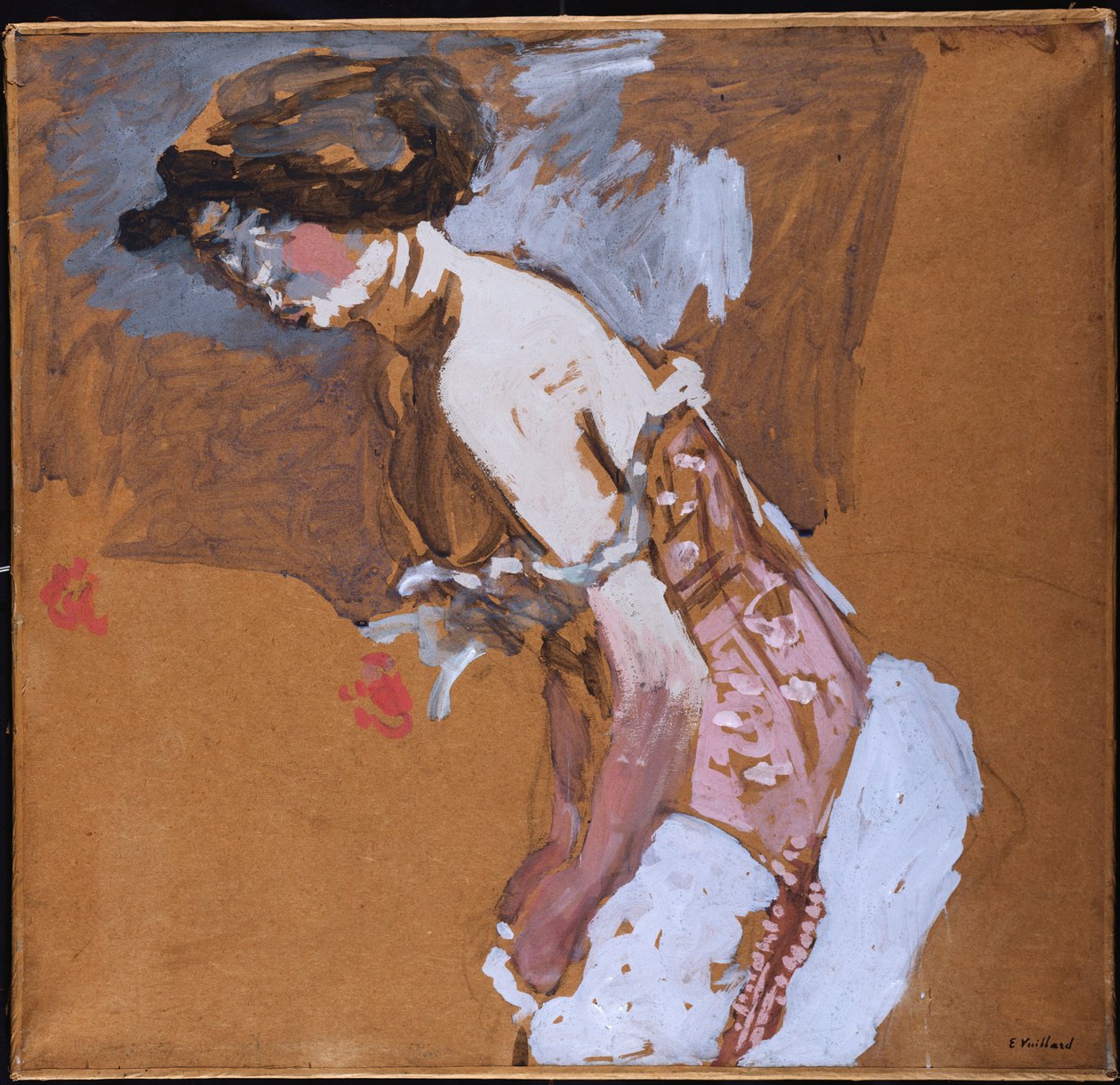 Woman in a Red Corset by Edouard Vuillard