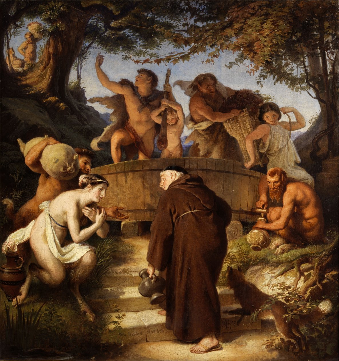 Where Barthel Fetches the Must by Eduard Bendemann