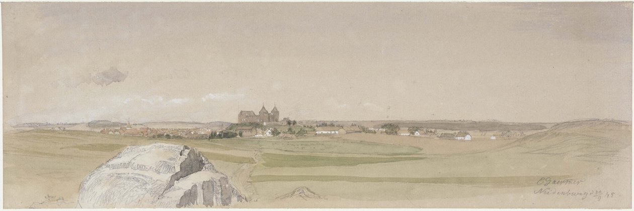 View of Neidenburg and Its Surroundings by Eduard Gaertner
