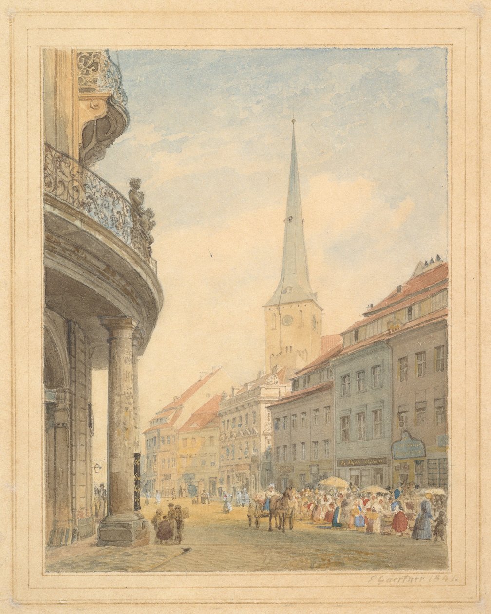 View of Berlin with the Ephraim Palace at Left by Eduard Gaertner