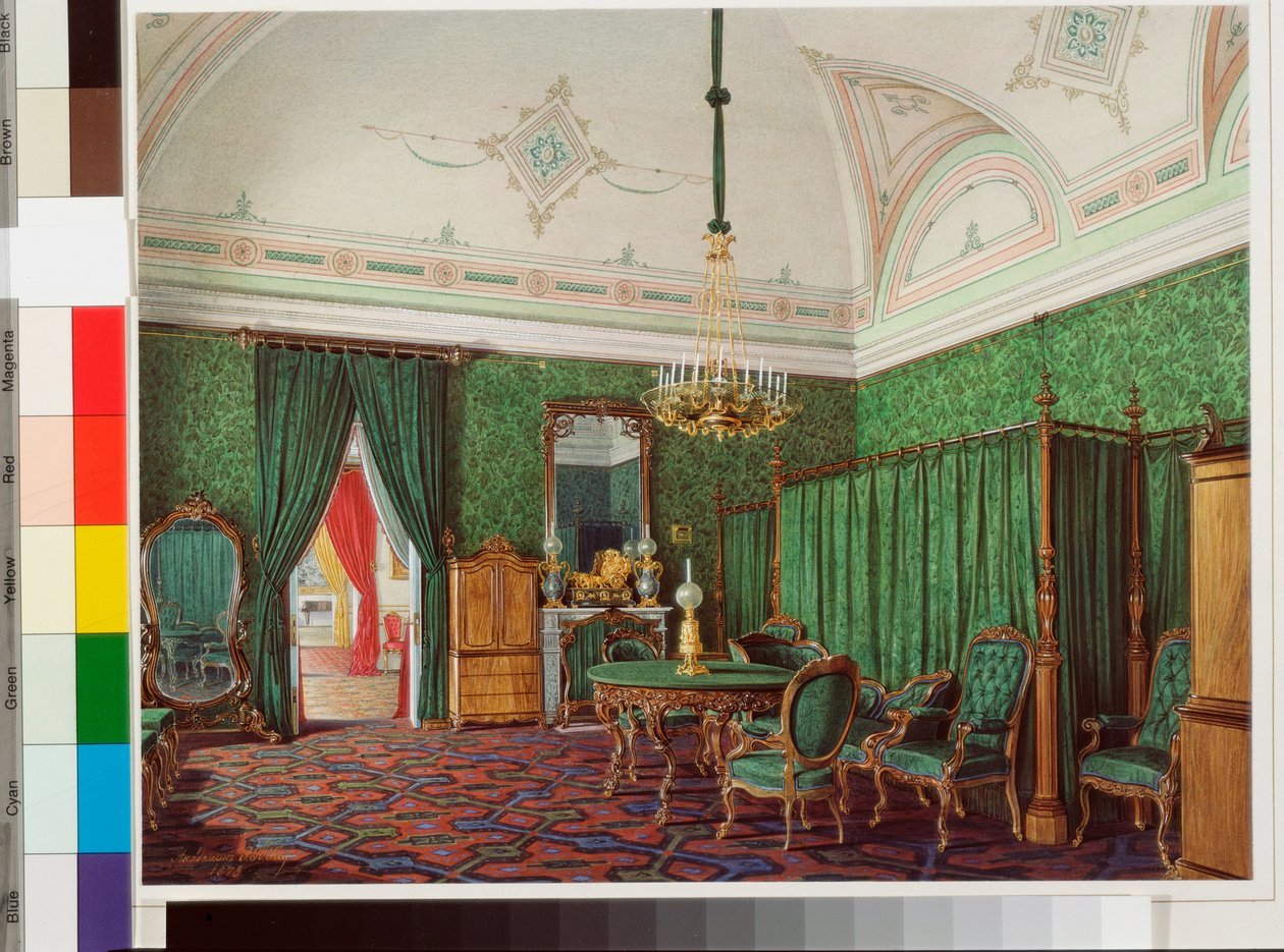 The Third Reserved Apartment - A Bedroom by Eduard Hau