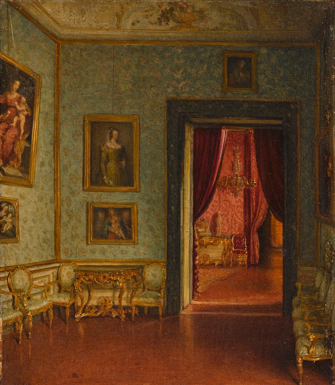 Palazzo Colonna. View to the Sala del Trono by Eduard Heuss