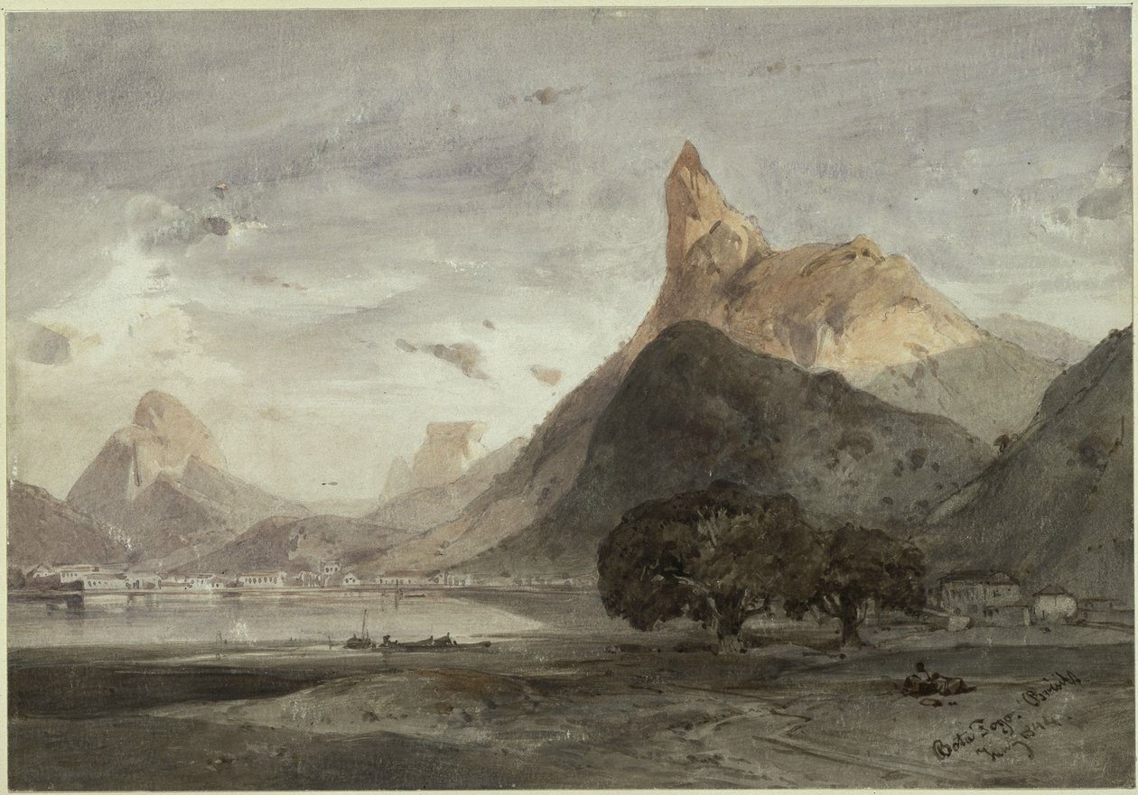 Botafogo near Rio de Janeiro by Eduard Hildebrandt