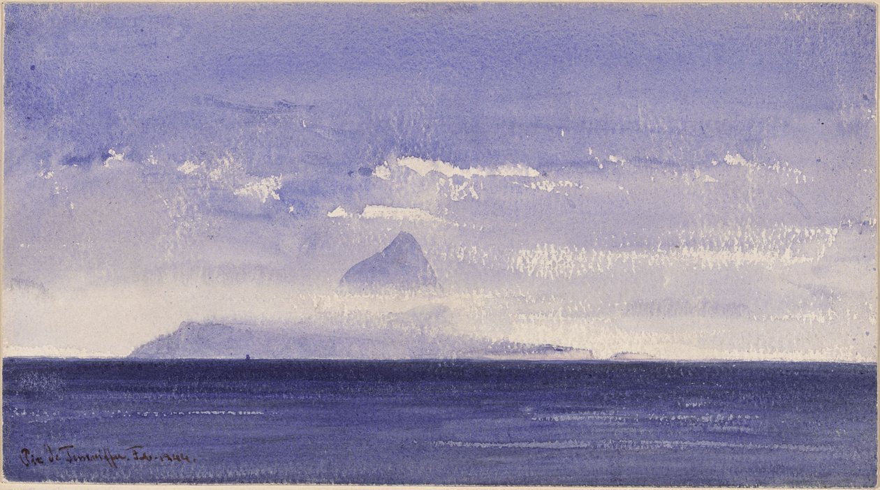 Peak of Tenerife by Eduard Hildebrandt