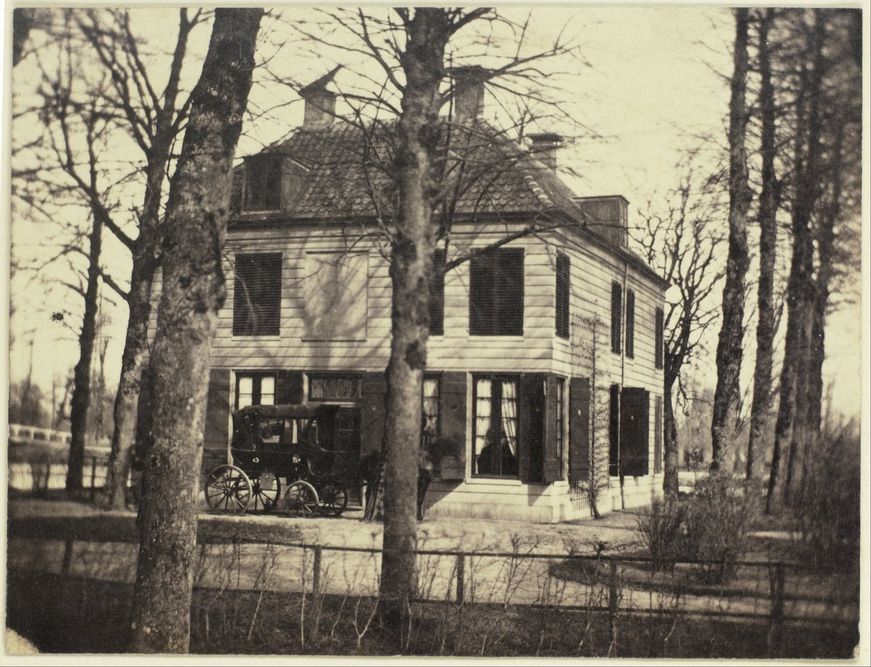 View of a house in a park by Eduard Isaac Asser