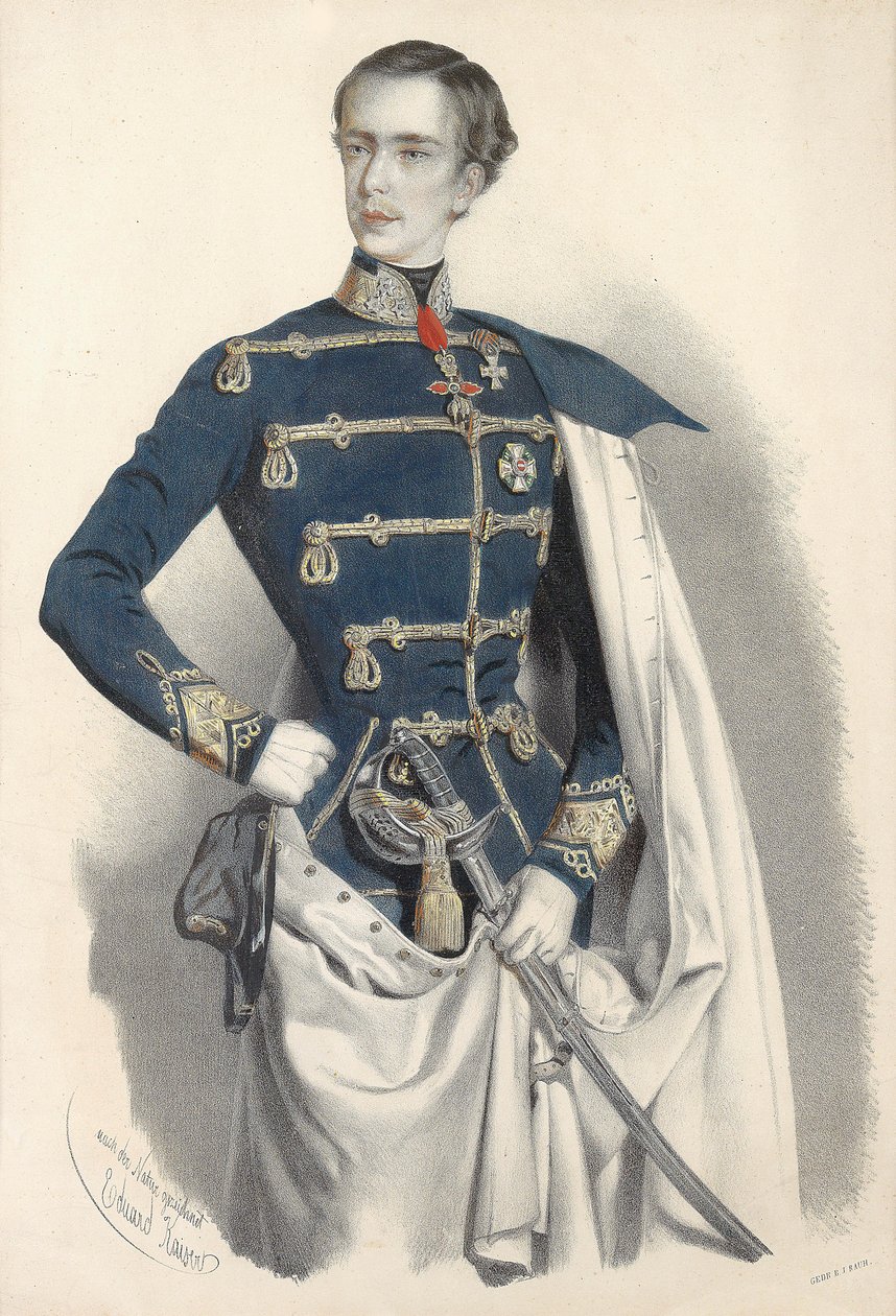 Portrait of Emperor Franz Joseph I of Austria, in Hungarian uniform by Eduard Kaiser