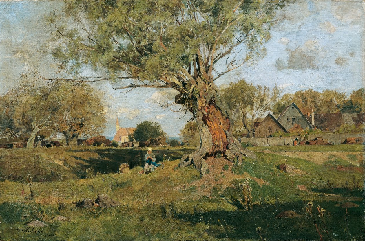 Scene near Lichtenwörth by Eduard Zetsche