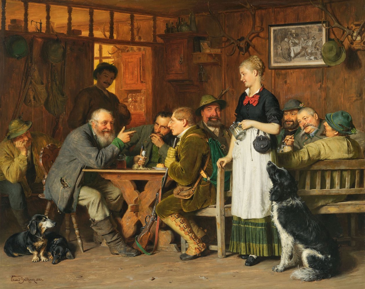 The Sunday Hunter 1880 by Eduard von Grutzner