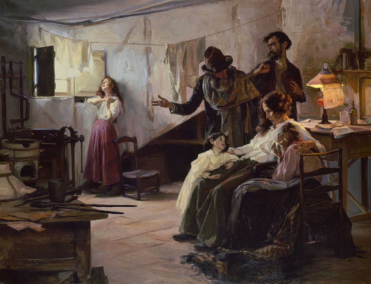The Family of the Anarchist on the Day of His Execution by Eduardo Chicharro y Agüera