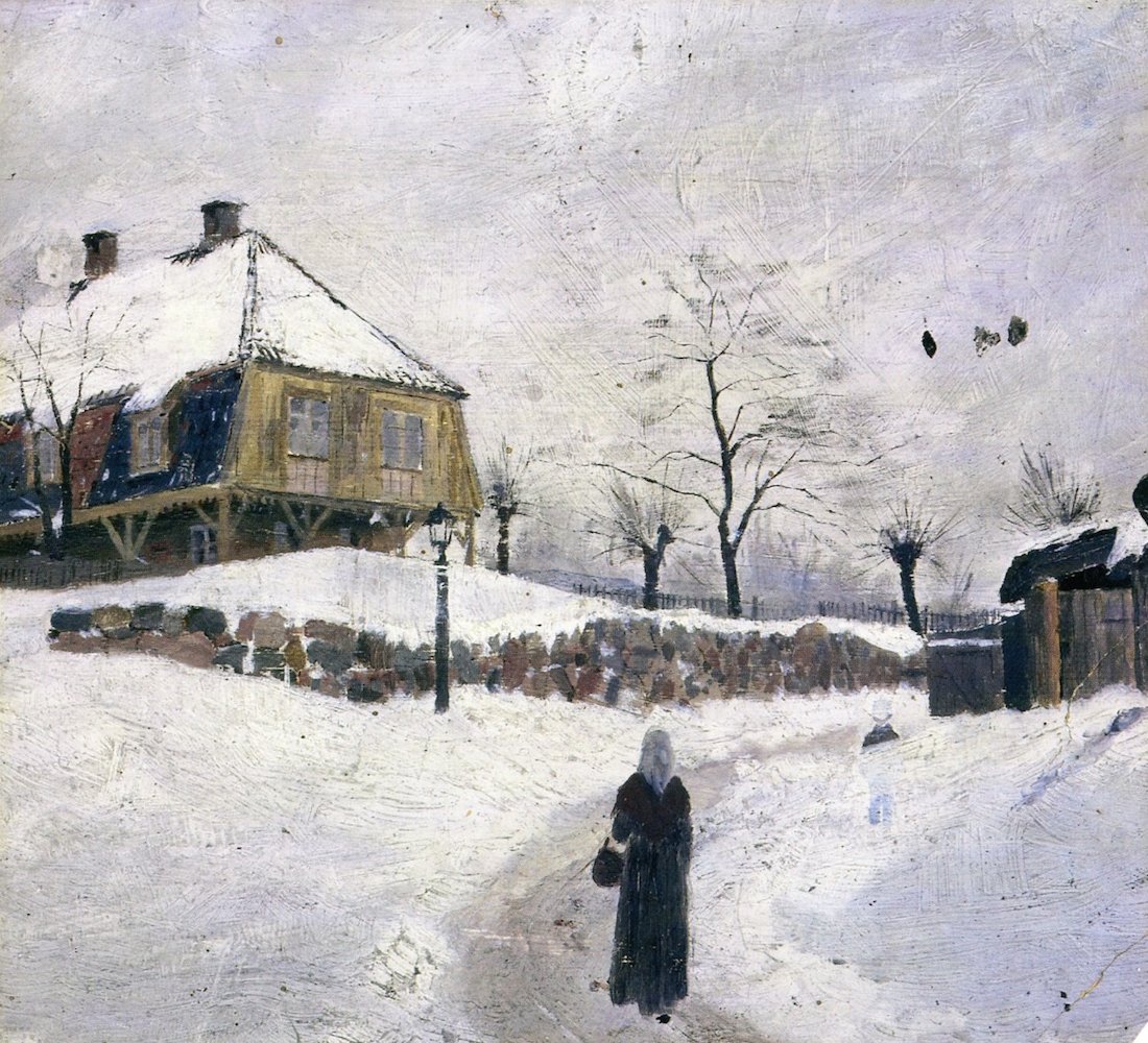 Upper Foss in Winter by Edvard Munch