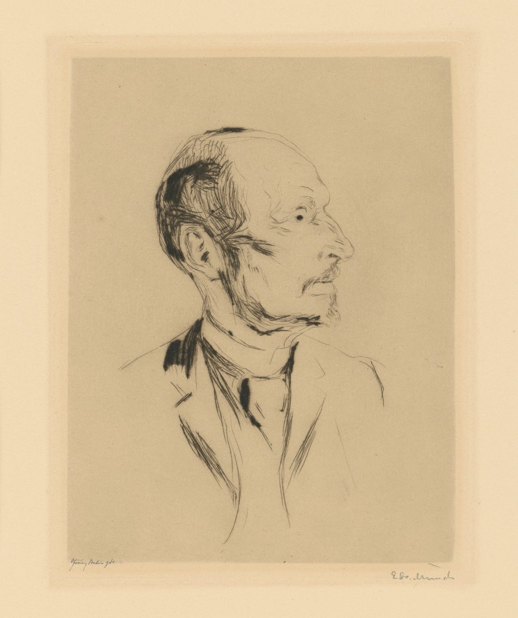 Albert Kollmann by Edvard Munch