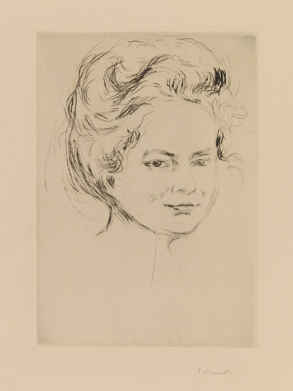 Head of a Girl by Edvard Munch