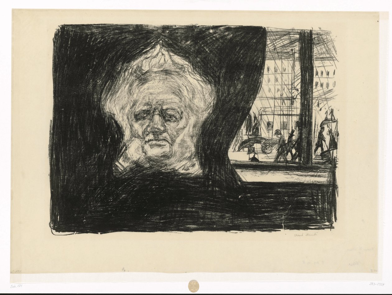 Henrik Ibsen in the Café of the Grand Hotel by Edvard Munch