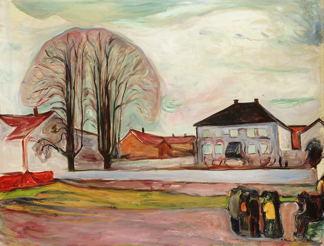 House in Aasgaardstrand by Edvard Munch