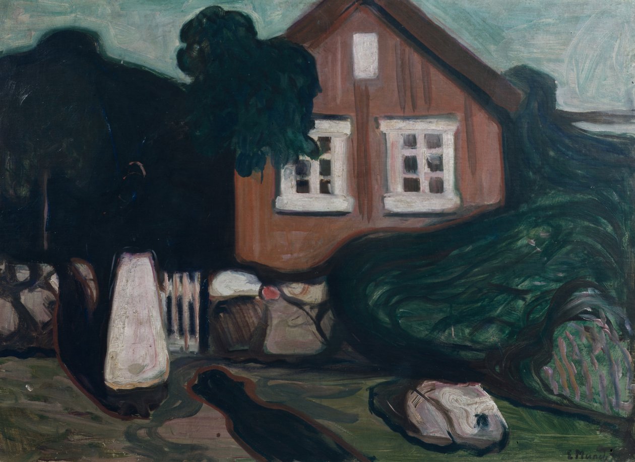 House in Moonlight by Edvard Munch