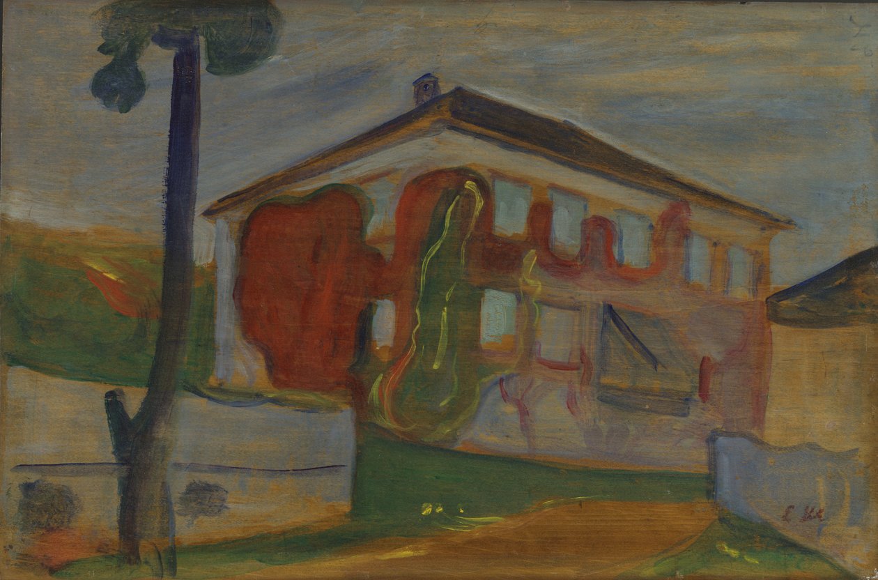 House with Red Virginia Creeper by Edvard Munch
