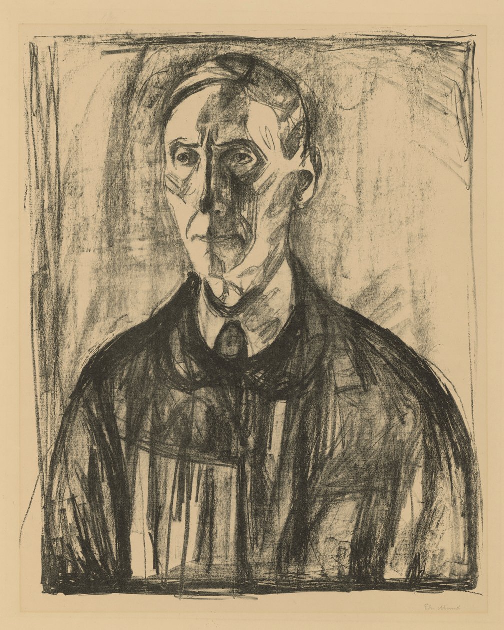 Kristian Schreiner by Edvard Munch