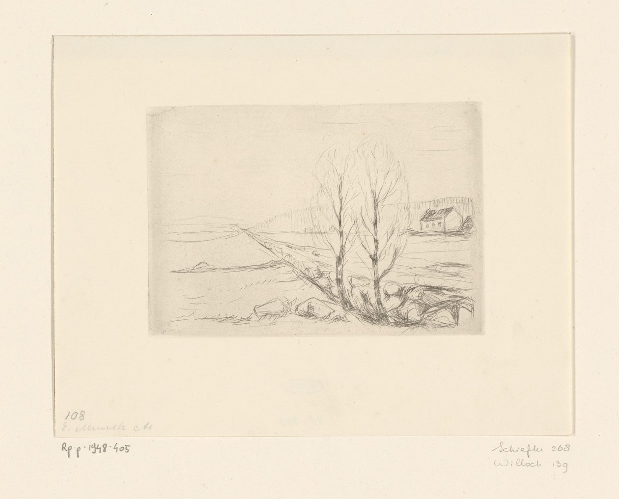 Landscape with House by Edvard Munch