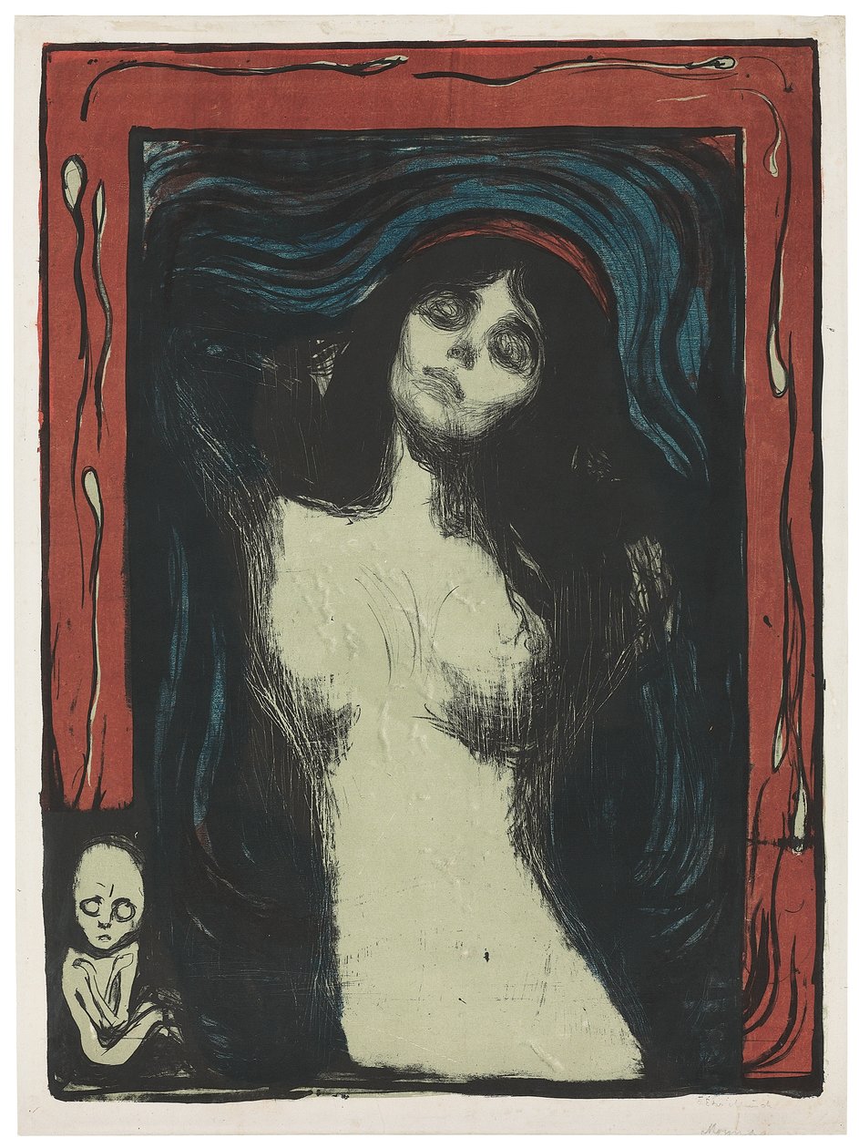 Madonna - Loving Woman by Edvard Munch