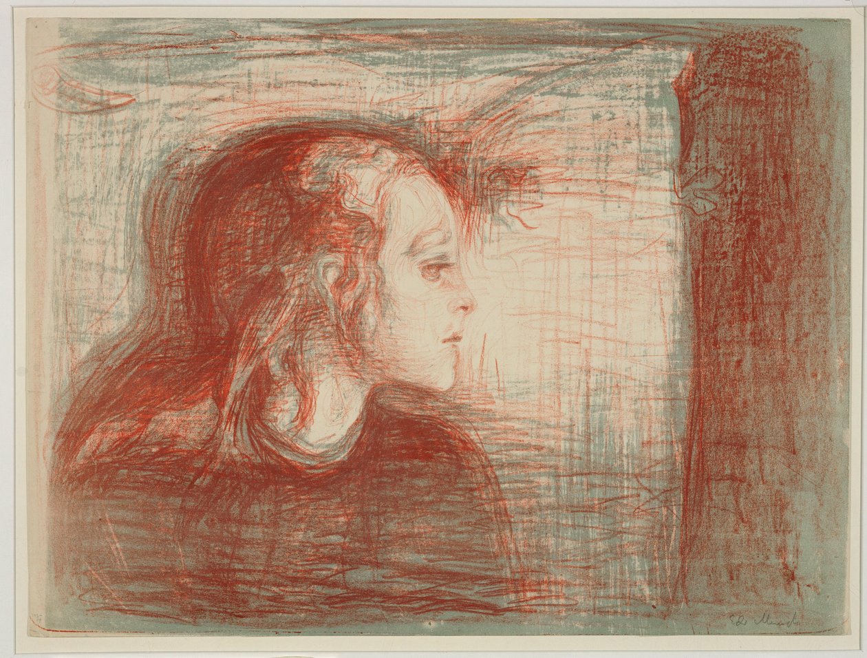 Portrait of a Young Woman by Edvard Munch