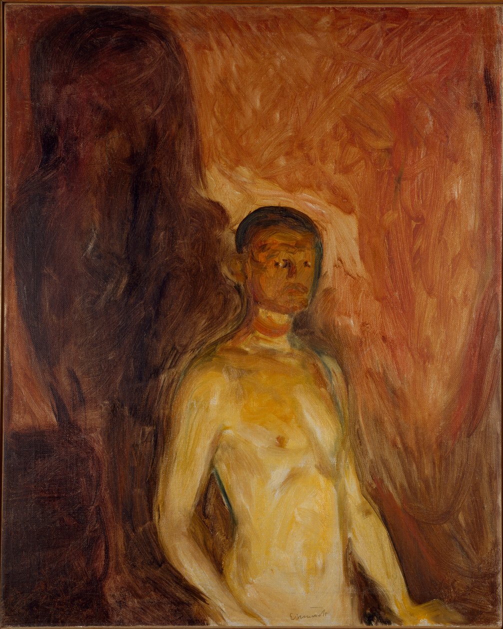 Self Portrait in Hell by Edvard Munch